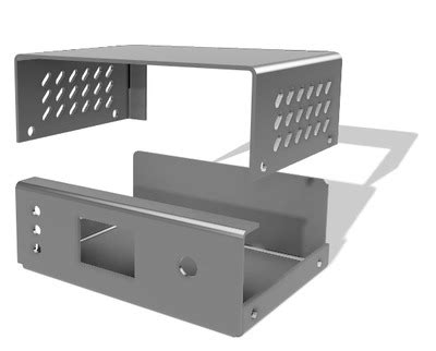 u-shape metal enclosure|sheet metal enclosures.